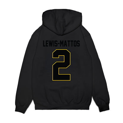 PLU - NCAA Football : Kupaa Lewis-Mattos - Vintage Helmet Premium Hooded Sweatshirt-1