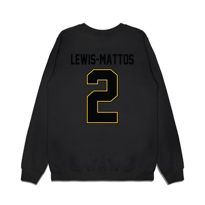 PLU - NCAA Football : Kupaa Lewis-Mattos - Vintage Helmet Premium Crewneck Sweatshirt-1