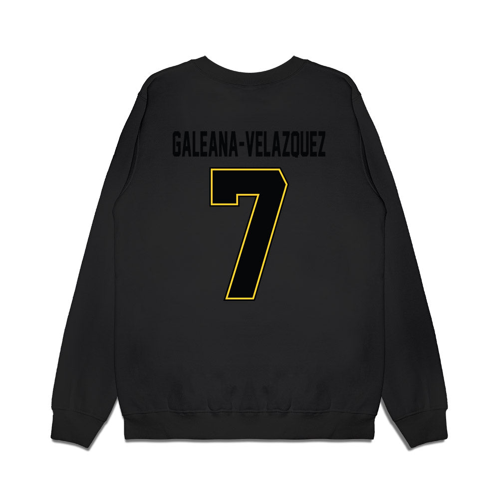PLU - NCAA Football : Robert Galeana-Velazquez - Vintage Helmet Premium Crewneck Sweatshirt-1