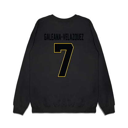 PLU - NCAA Football : Robert Galeana-Velazquez - Vintage Helmet Premium Crewneck Sweatshirt-1