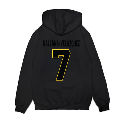 PLU - NCAA Football : Robert Galeana-Velazquez - Vintage Helmet Premium Hooded Sweatshirt-1