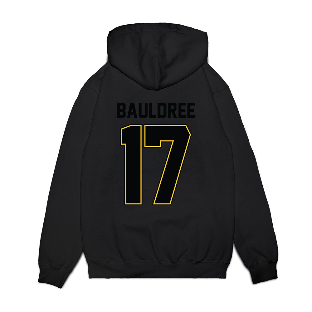 PLU - NCAA Football : Jesse Bauldree - Vintage Helmet Premium Hooded Sweatshirt-1