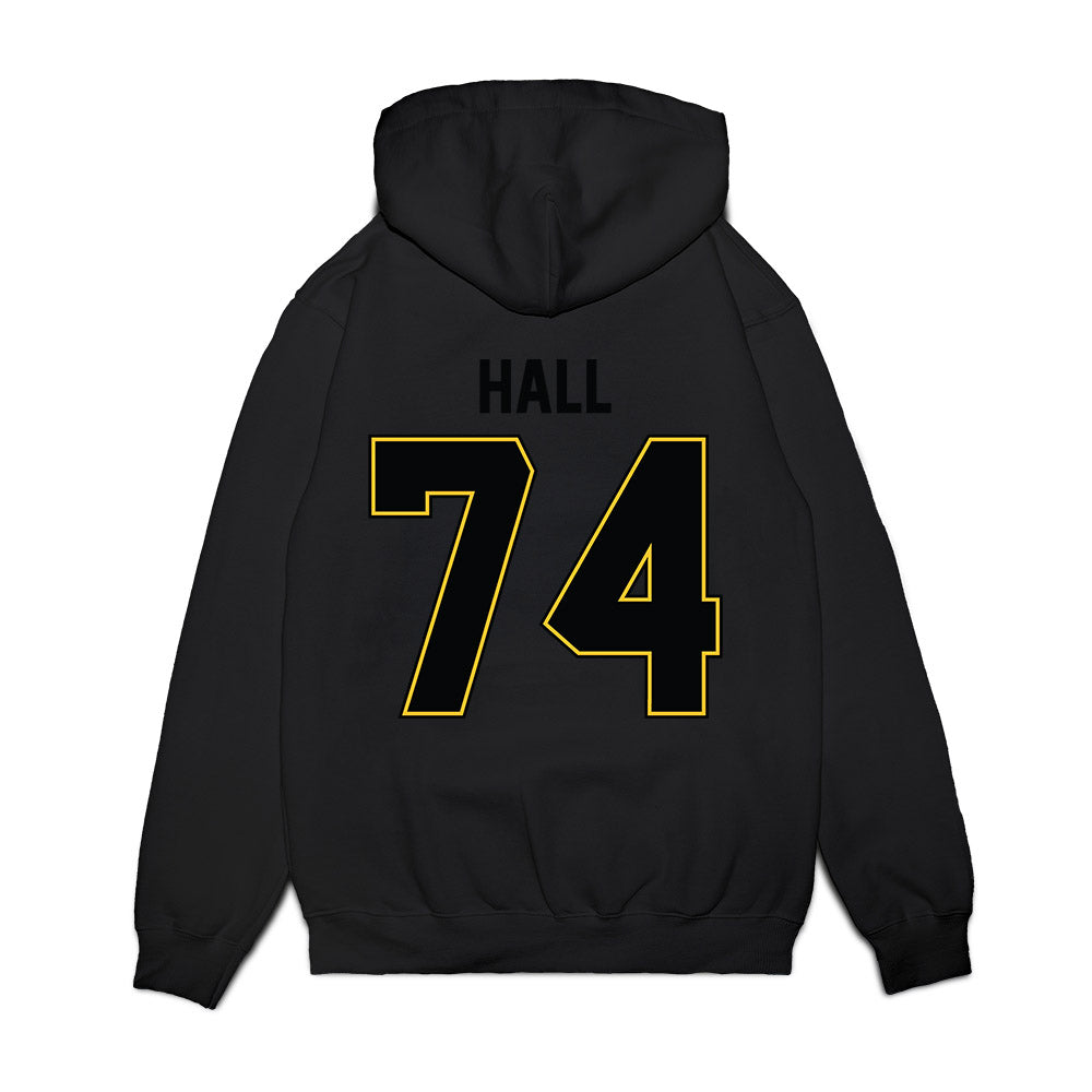 PLU - NCAA Football : Ethan Hall - Vintage Helmet Premium Hooded Sweatshirt-1