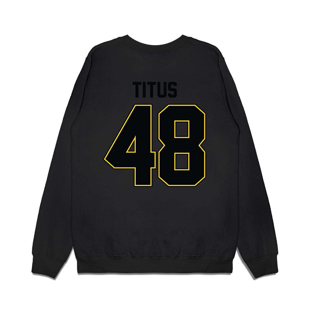PLU - NCAA Football : Andre Titus - Vintage Helmet Premium Crewneck Sweatshirt-1