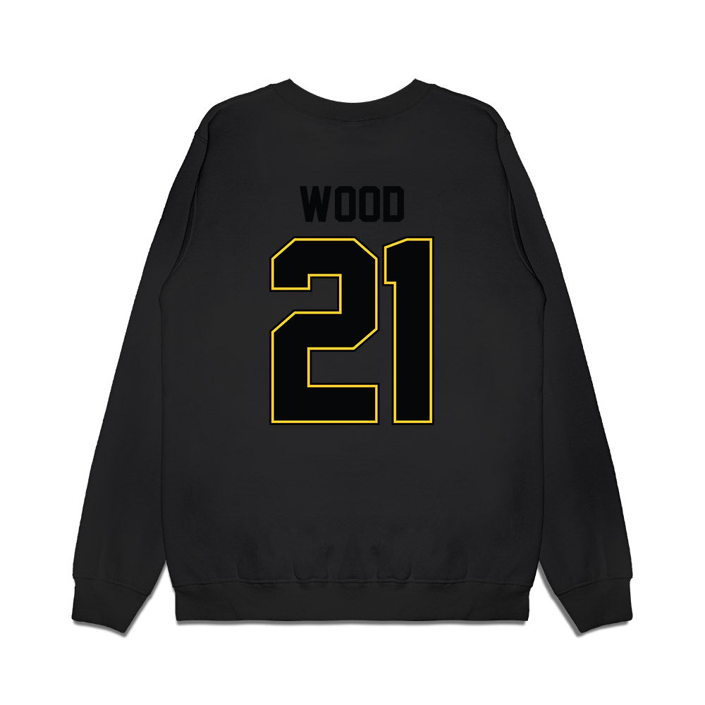 PLU - NCAA Football : Jake Wood - Vintage Helmet Premium Crewneck Sweatshirt-1