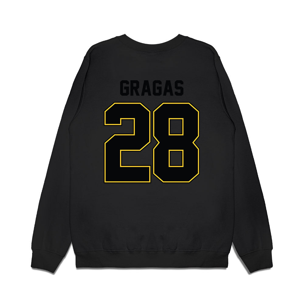 PLU - NCAA Football : Zeke Gragas - Vintage Helmet Premium Crewneck Sweatshirt-1
