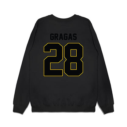 PLU - NCAA Football : Zeke Gragas - Vintage Helmet Premium Crewneck Sweatshirt-1