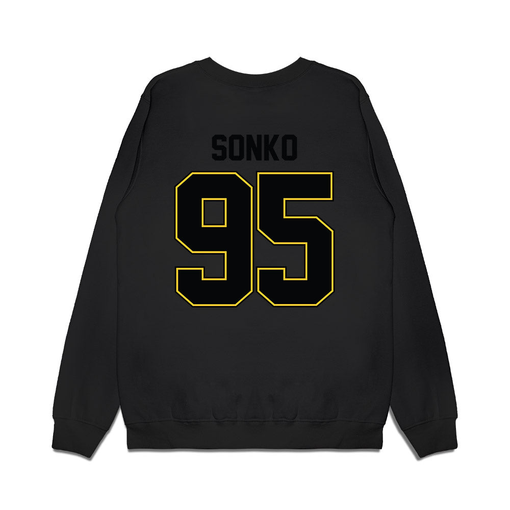PLU - NCAA Football : George Sonko - Vintage Helmet Premium Crewneck Sweatshirt-1