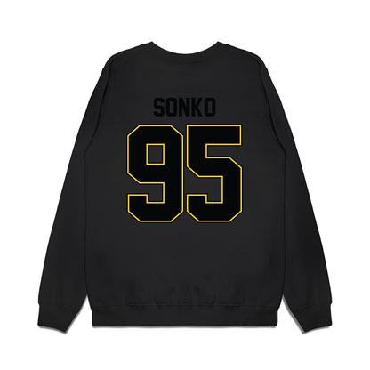PLU - NCAA Football : George Sonko - Vintage Helmet Premium Crewneck Sweatshirt-1
