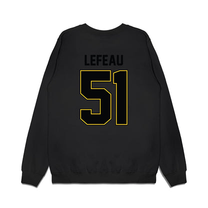 PLU - NCAA Football : Toby Lefeau - Vintage Helmet Premium Crewneck Sweatshirt-1