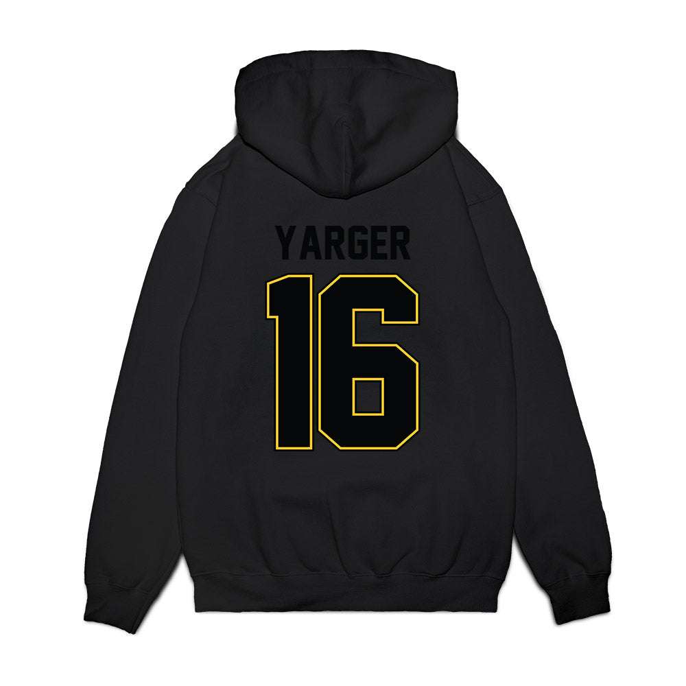 PLU - NCAA Football : Tyler Yarger - Vintage Helmet Premium Hooded Sweatshirt-1
