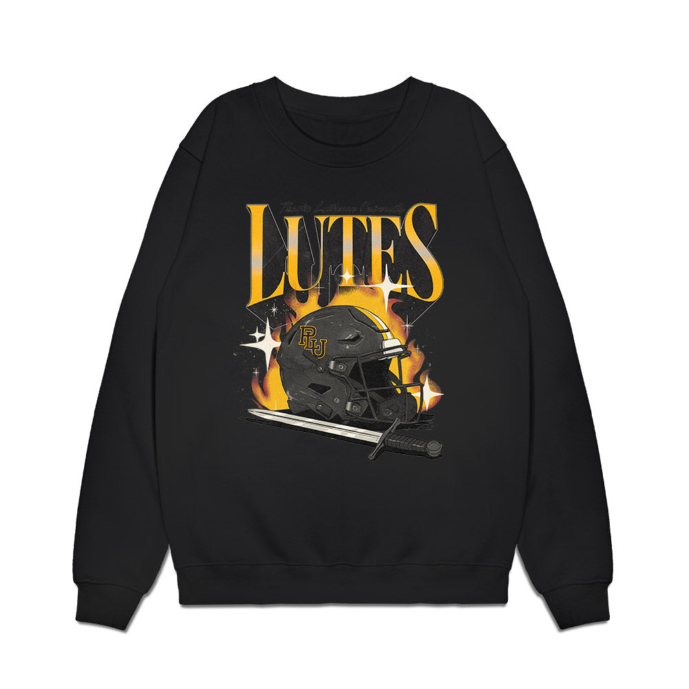 PLU - NCAA Football : Anthony Mahaffey - Vintage Helmet Premium Crewneck Sweatshirt-0