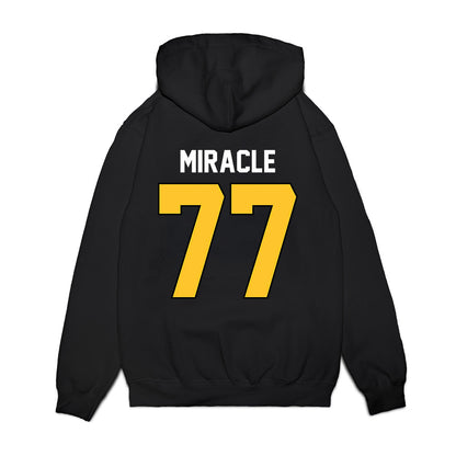 Ferris State - NCAA Football : Travis Miracle - Vintage Helmet Premium Hooded Sweatshirt-1