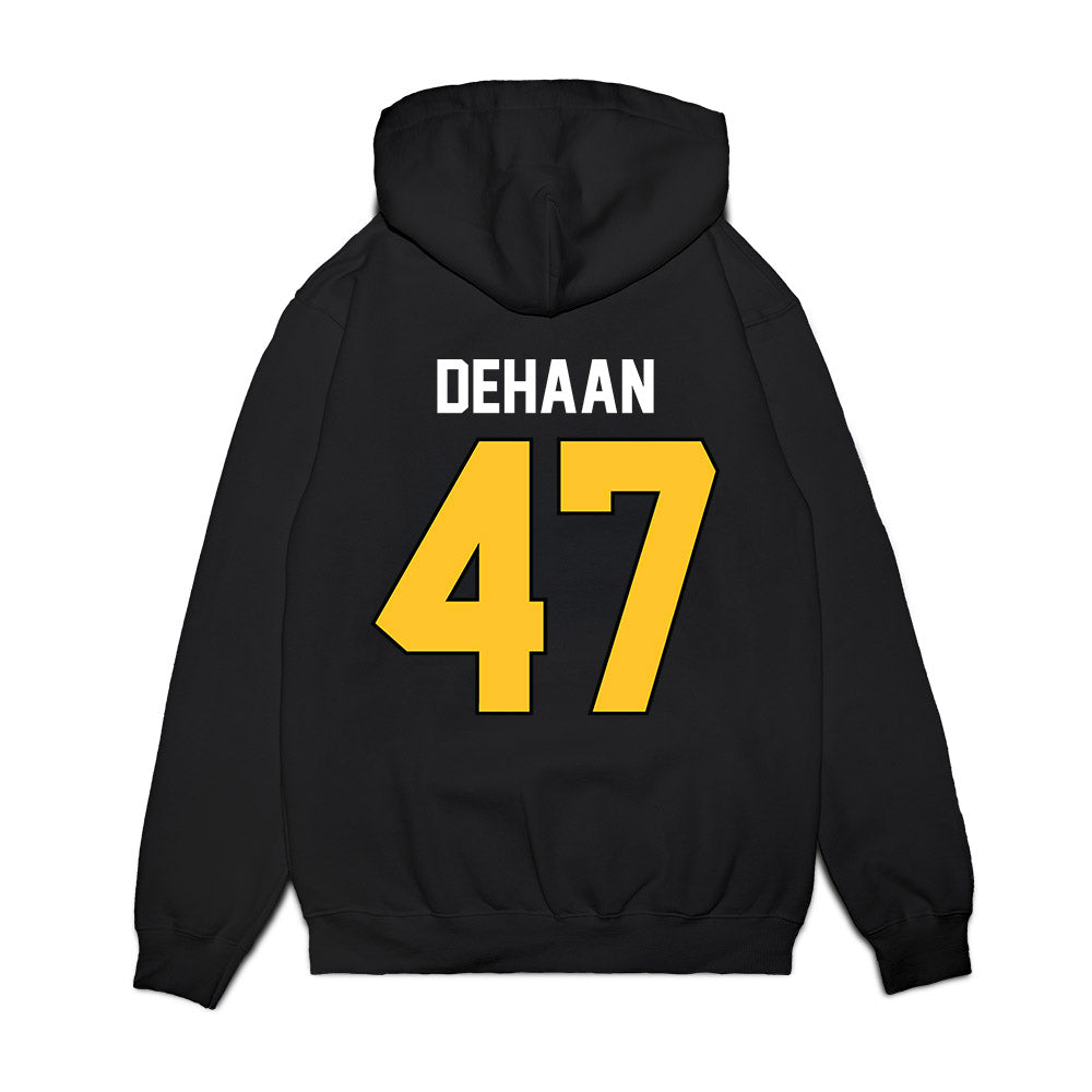 Ferris State - NCAA Football : Ike DeHaan - Vintage Helmet Premium Hooded Sweatshirt-1