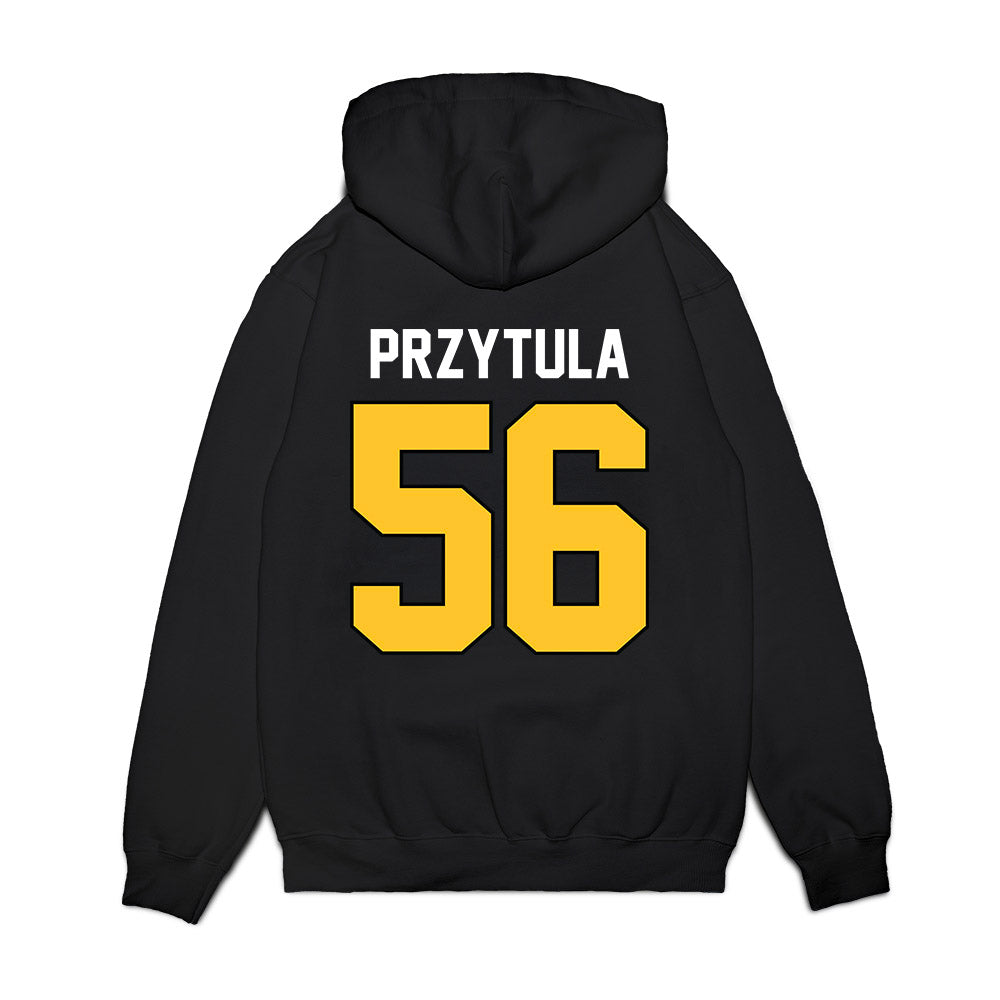 Ferris State - NCAA Football : Ben Przytula - Vintage Helmet Premium Hooded Sweatshirt-1
