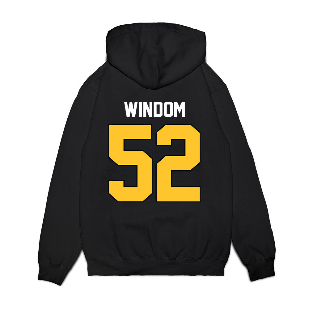 Ferris State - NCAA Football : Jarvis Windom - Vintage Helmet Premium Hooded Sweatshirt-1