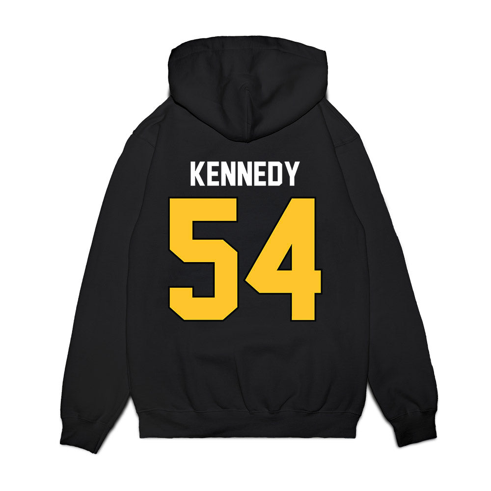 Ferris State - NCAA Football : Jshawn Kennedy - Vintage Helmet Premium Hooded Sweatshirt-1
