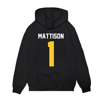 Ferris State - NCAA Football : Gyasi Mattison - Vintage Helmet Premium Hooded Sweatshirt-1