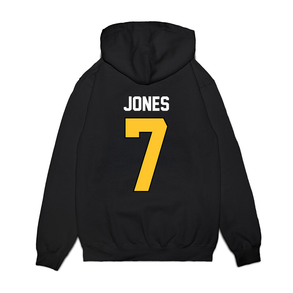 Ferris State - NCAA Football : Marcel Jones - Vintage Helmet Premium Hooded Sweatshirt-1