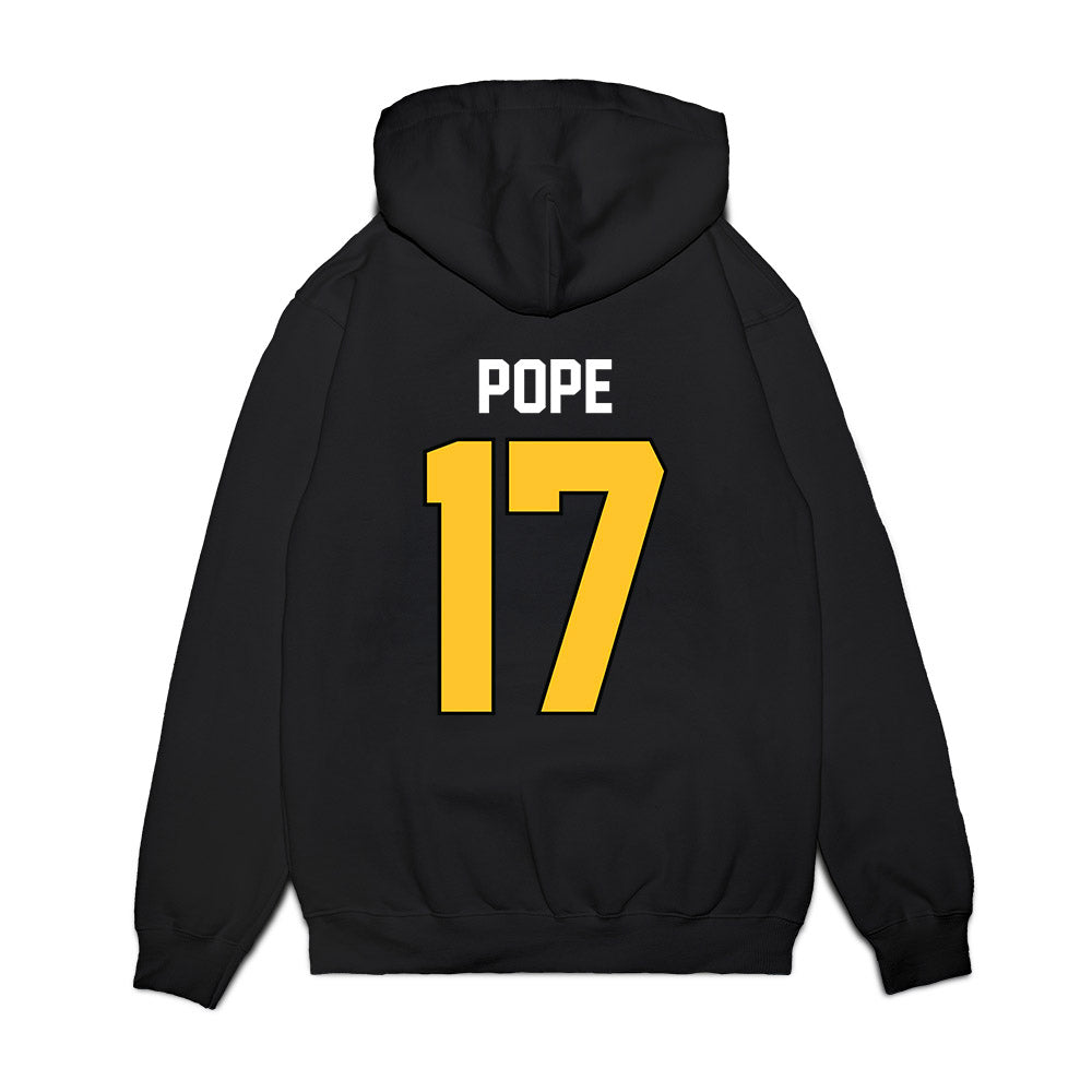 Ferris State - NCAA Football : Quentin Pope - Vintage Helmet Premium Hooded Sweatshirt-1