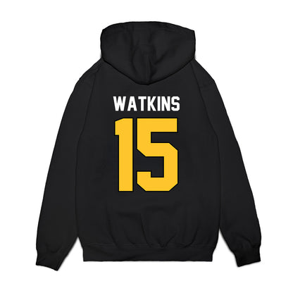 Ferris State - NCAA Football : Jerlaius Watkins - Vintage Helmet Premium Hooded Sweatshirt-1