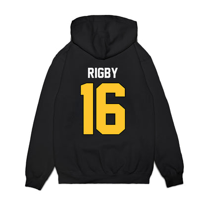 Ferris State - NCAA Football : Tre Rigby - Vintage Helmet Premium Hooded Sweatshirt-1