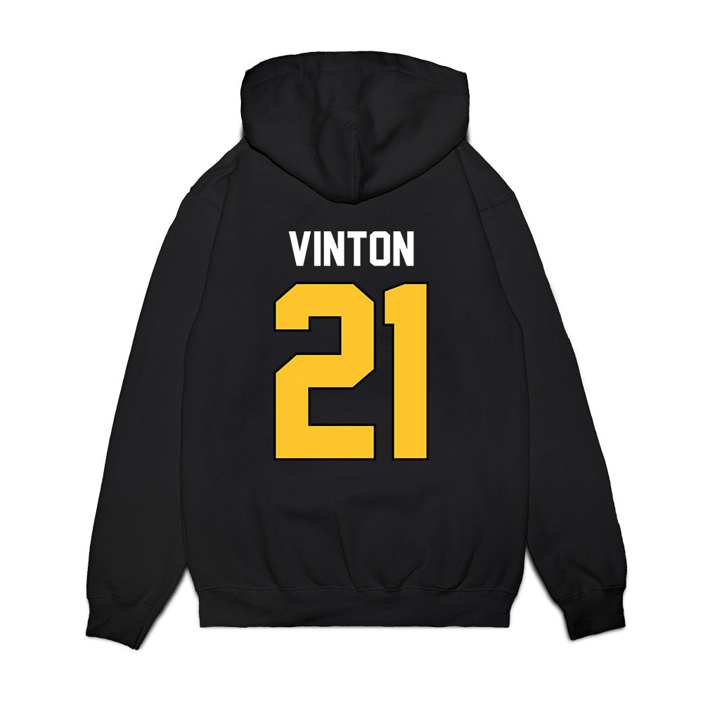 Ferris State - NCAA Football : Jaylen Vinton - Vintage Helmet Premium Hooded Sweatshirt-1