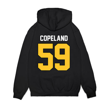 Ferris State - NCAA Football : Isiah Copeland - Vintage Helmet Premium Hooded Sweatshirt-1