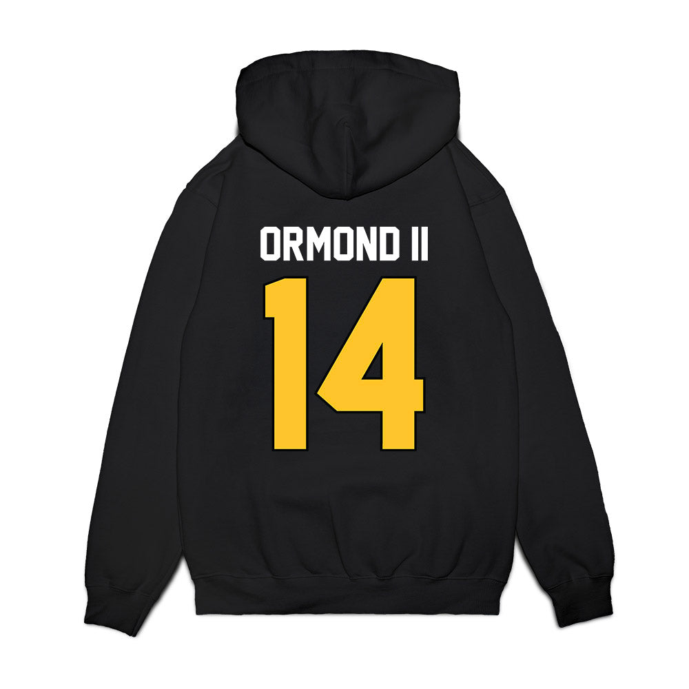 Ferris State - NCAA Football : Timothy Ormond II - Vintage Helmet Premium Hooded Sweatshirt-1