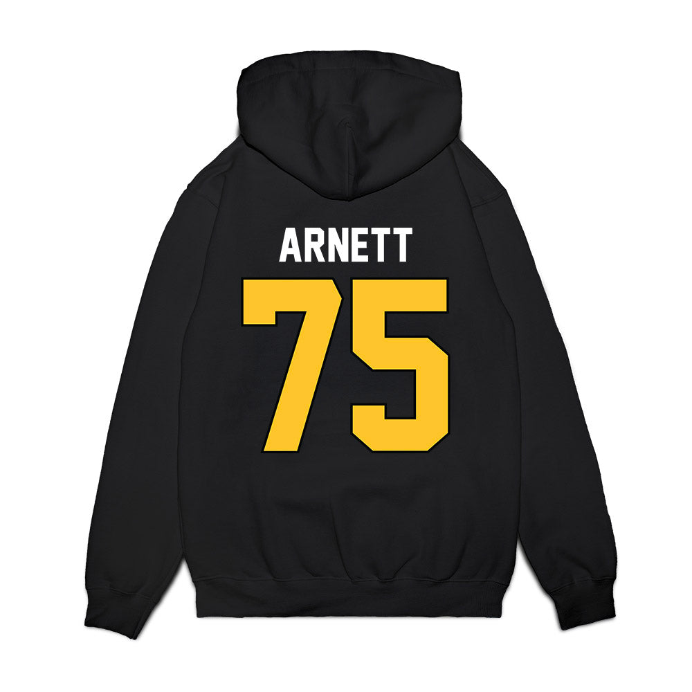 Ferris State - NCAA Football : Dayne Arnett - Vintage Helmet Premium Hooded Sweatshirt-1