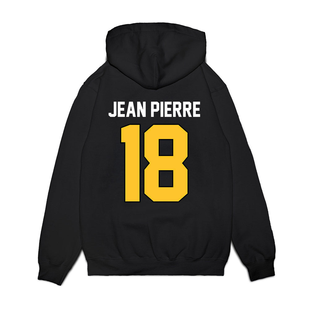 Ferris State - NCAA Football : Mervens Jean Pierre - Vintage Helmet Premium Hooded Sweatshirt-1