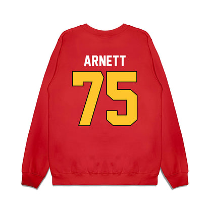 Ferris State - NCAA Football : Dayne Arnett - Vintage Helmet Premium Crewneck Sweatshirt-1