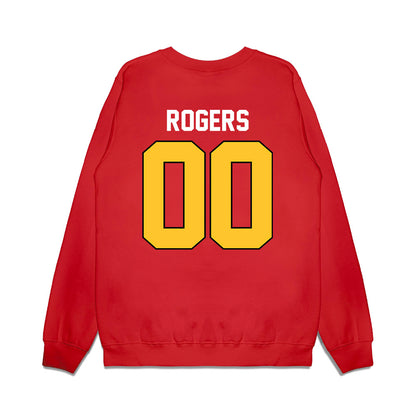 Ferris State - NCAA Football : Zephaniah Rogers - Vintage Helmet Premium Crewneck Sweatshirt-1
