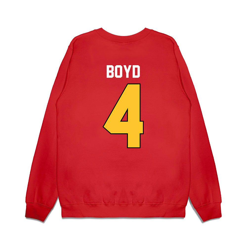Ferris State - NCAA Football : Tae Boyd - Vintage Helmet Premium Crewneck Sweatshirt-1