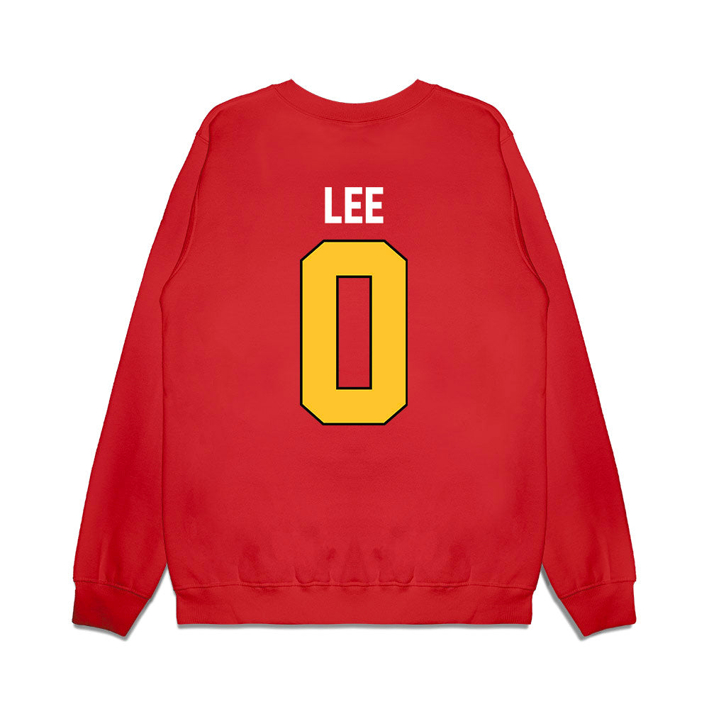 Ferris State - NCAA Football : Jeremiah Lee - Vintage Helmet Premium Crewneck Sweatshirt-1
