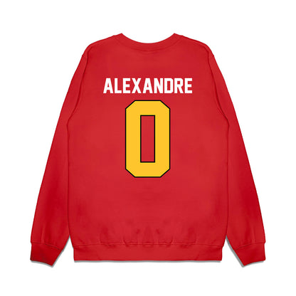 Ferris State - NCAA Football : Jacarvis Alexandre - Vintage Helmet Premium Crewneck Sweatshirt-1