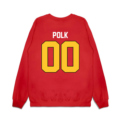 Ferris State - NCAA Football : Victor Polk - Vintage Helmet Premium Crewneck Sweatshirt-1