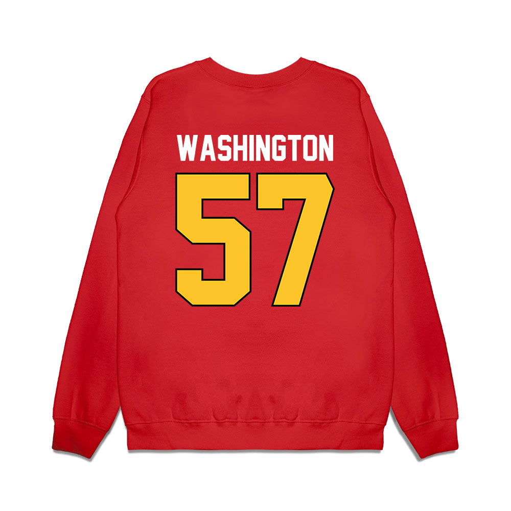 Ferris State - NCAA Football : Jaylen Washington - Vintage Helmet Premium Crewneck Sweatshirt-1