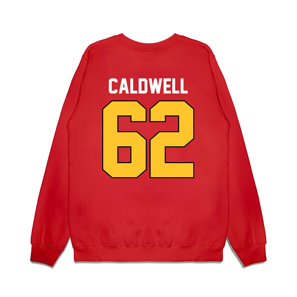 Ferris State - NCAA Football : Kaharri Caldwell - Vintage Helmet Premium Crewneck Sweatshirt-1