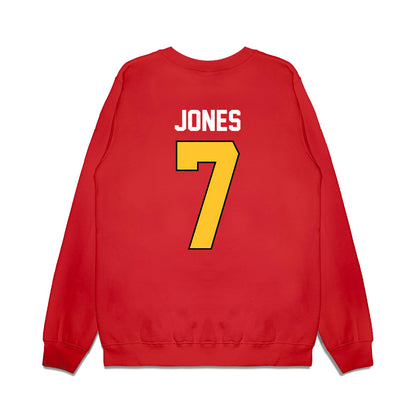 Ferris State - NCAA Football : Marcel Jones - Vintage Helmet Premium Crewneck Sweatshirt-1