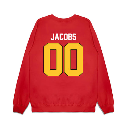 Ferris State - NCAA Football : Tre'vareiez Jacobs - Vintage Helmet Premium Crewneck Sweatshirt-1