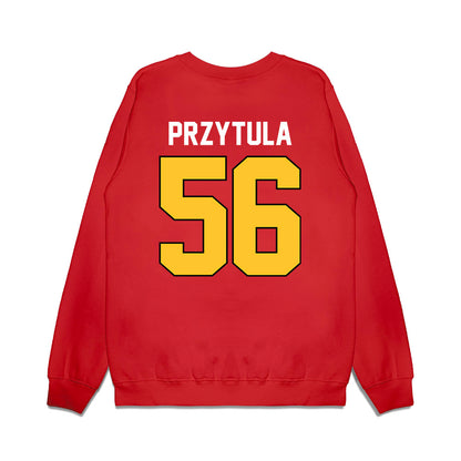 Ferris State - NCAA Football : Ben Przytula - Vintage Helmet Premium Crewneck Sweatshirt-1