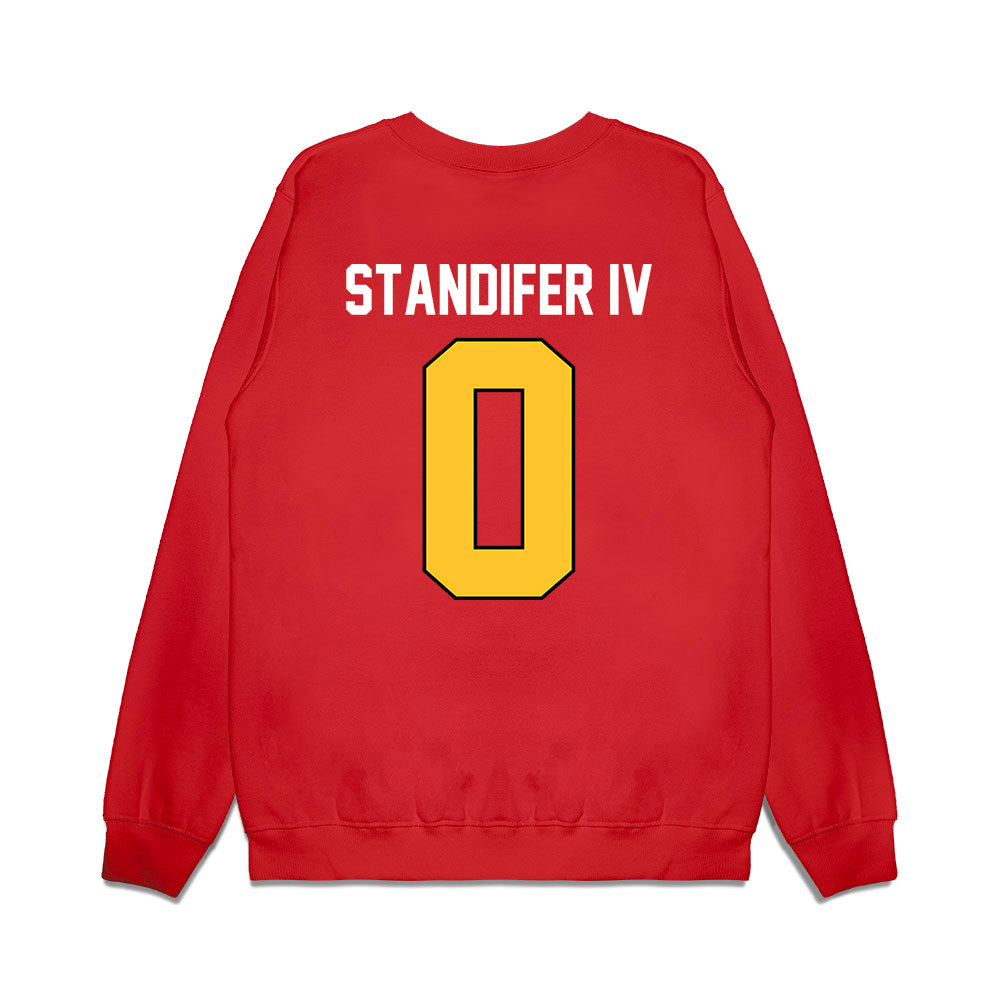 Ferris State - NCAA Football : Milton Standifer IV - Vintage Helmet Premium Crewneck Sweatshirt-1