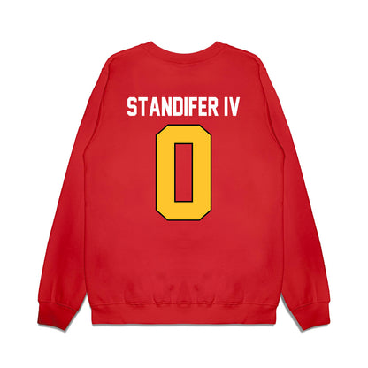 Ferris State - NCAA Football : Milton Standifer IV - Vintage Helmet Premium Crewneck Sweatshirt-1