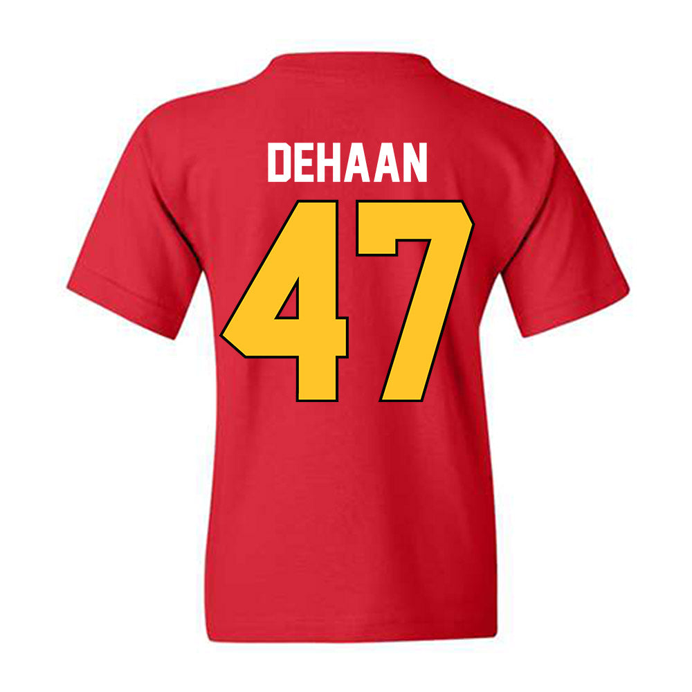 Ferris State - NCAA Football : Ike DeHaan - Vintage Helmet Youth T-Shirt-1