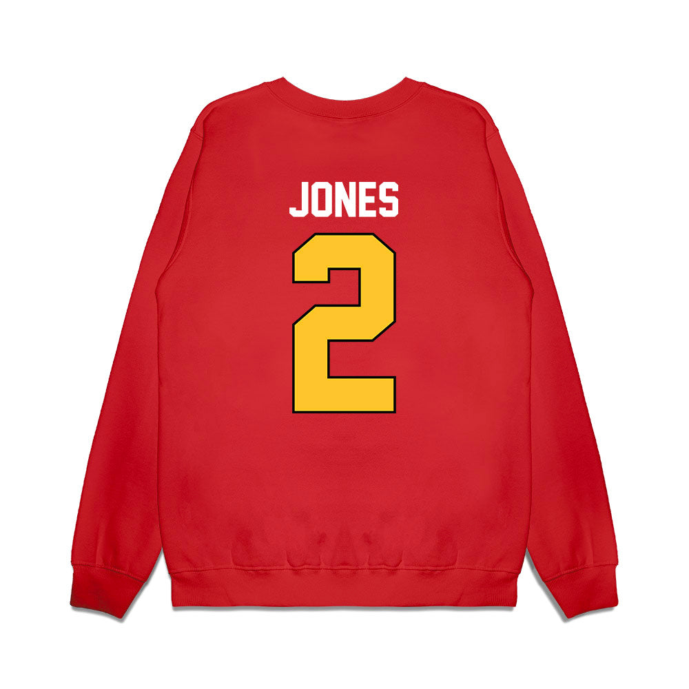 Ferris State - NCAA Football : Daviere Jones - Vintage Helmet Premium Crewneck Sweatshirt-1