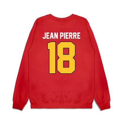 Ferris State - NCAA Football : Mervens Jean Pierre - Vintage Helmet Premium Crewneck Sweatshirt-1