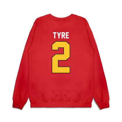 Ferris State - NCAA Football : Kelby Tyre - Vintage Helmet Premium Crewneck Sweatshirt-1