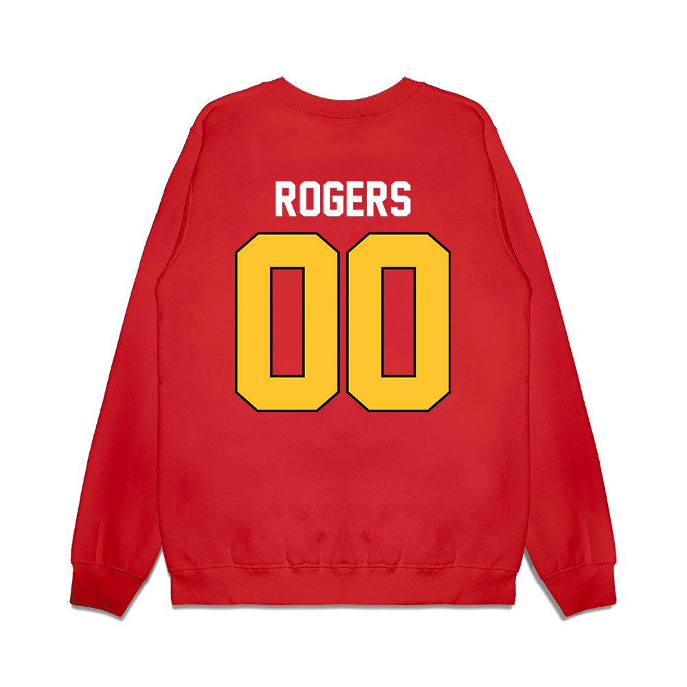 Ferris State - NCAA Football : Zephaniah Rogers - Vintage Helmet Premium Crewneck Sweatshirt-1