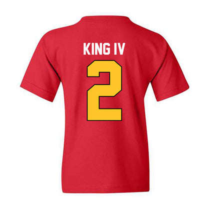 Ferris State - NCAA Football : Damion King IV - Vintage Helmet Youth T-Shirt-1